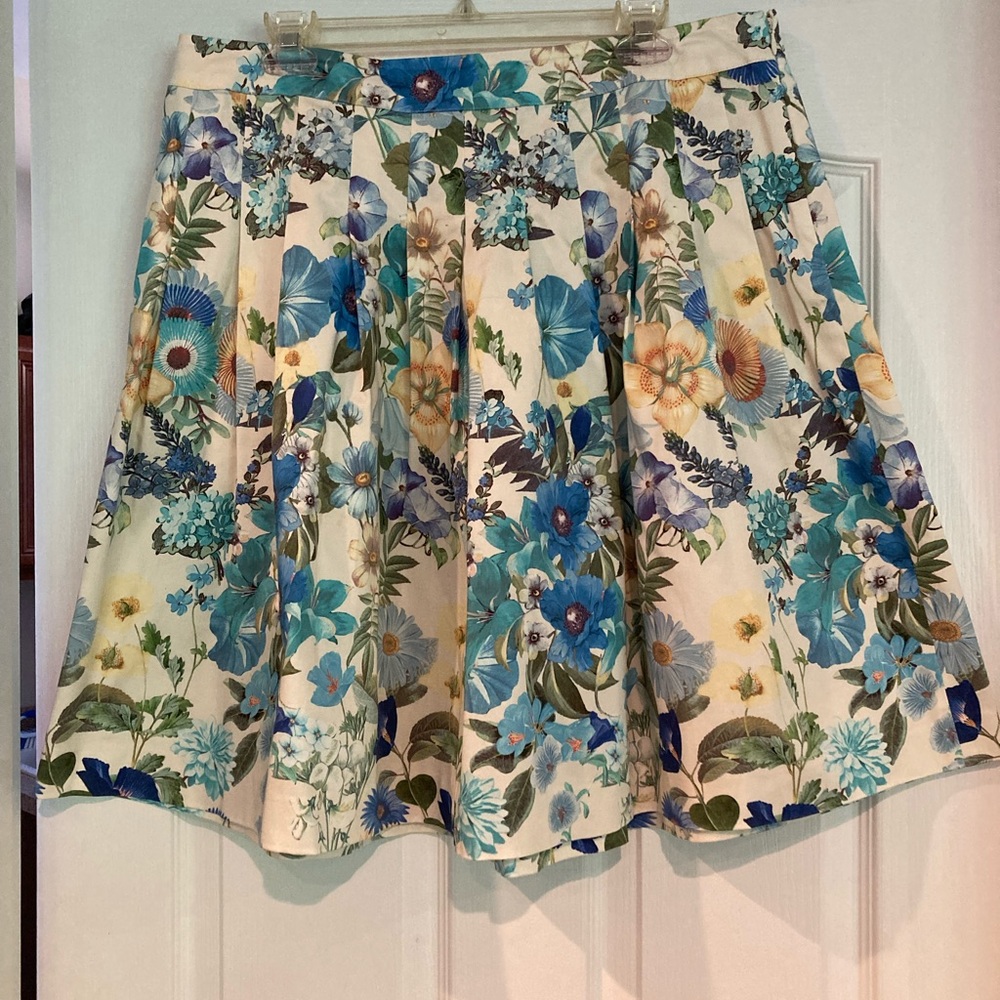 Talbot’s Petite Floral pleated skirt